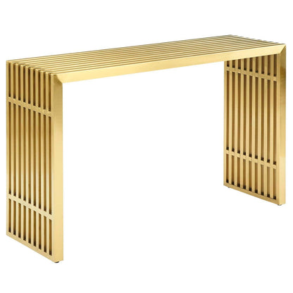 Modway Gridiron Stainless Steel Console Table FredCo