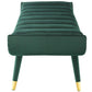 Modway Guess Channel Tufted Performance Velvet Accent Bench FredCo