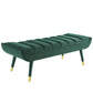 Modway Guess Channel Tufted Performance Velvet Accent Bench FredCo