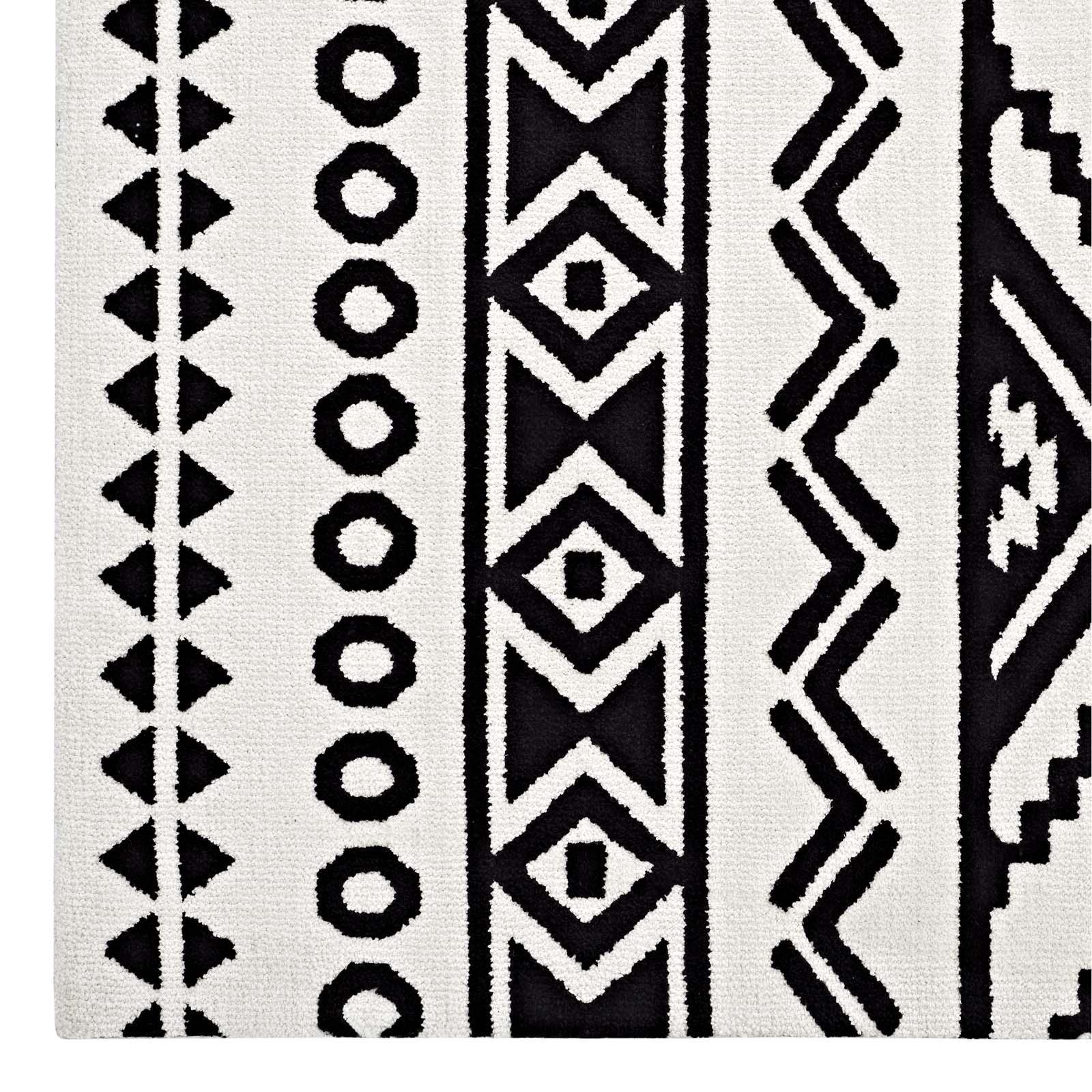 Modway Haku Geometric Moroccan Tribal Area Rug FredCo