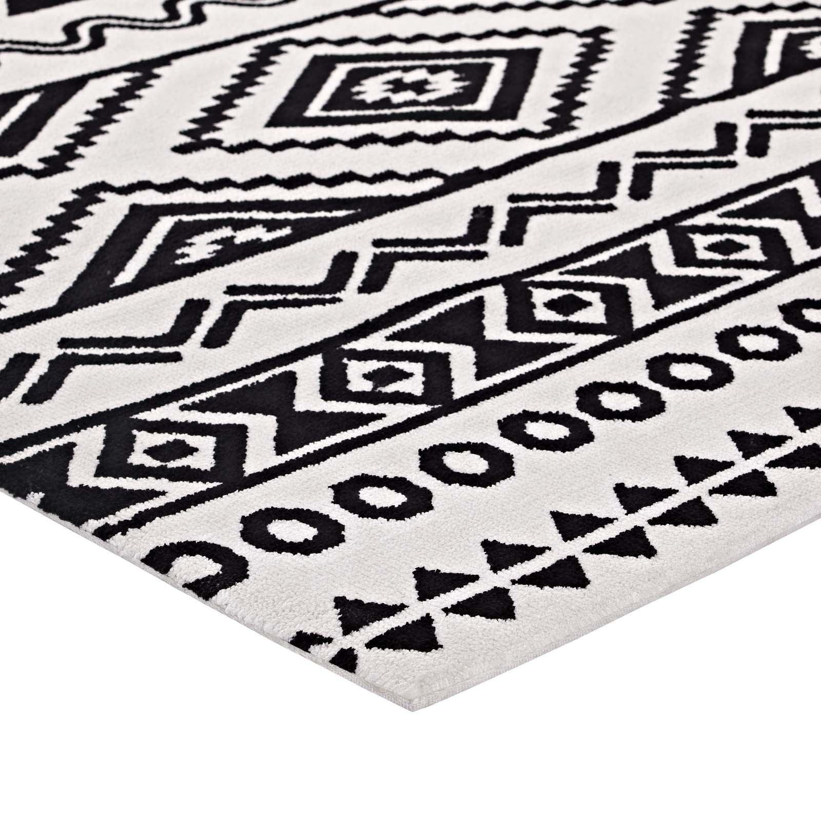 Modway Haku Geometric Moroccan Tribal Area Rug FredCo