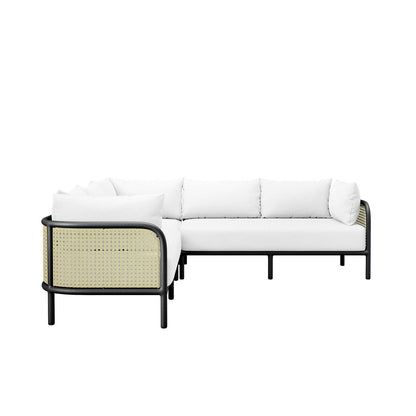 Modway Hanalei Outdoor Patio 3-Piece Sectional FredCo