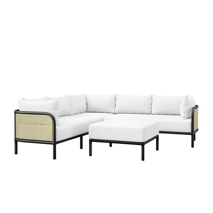Modway Hanalei Outdoor Patio 4-Piece Sectional FredCo