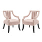 Modway Harken Accent Chair Performance Velvet Set of 2 FredCo
