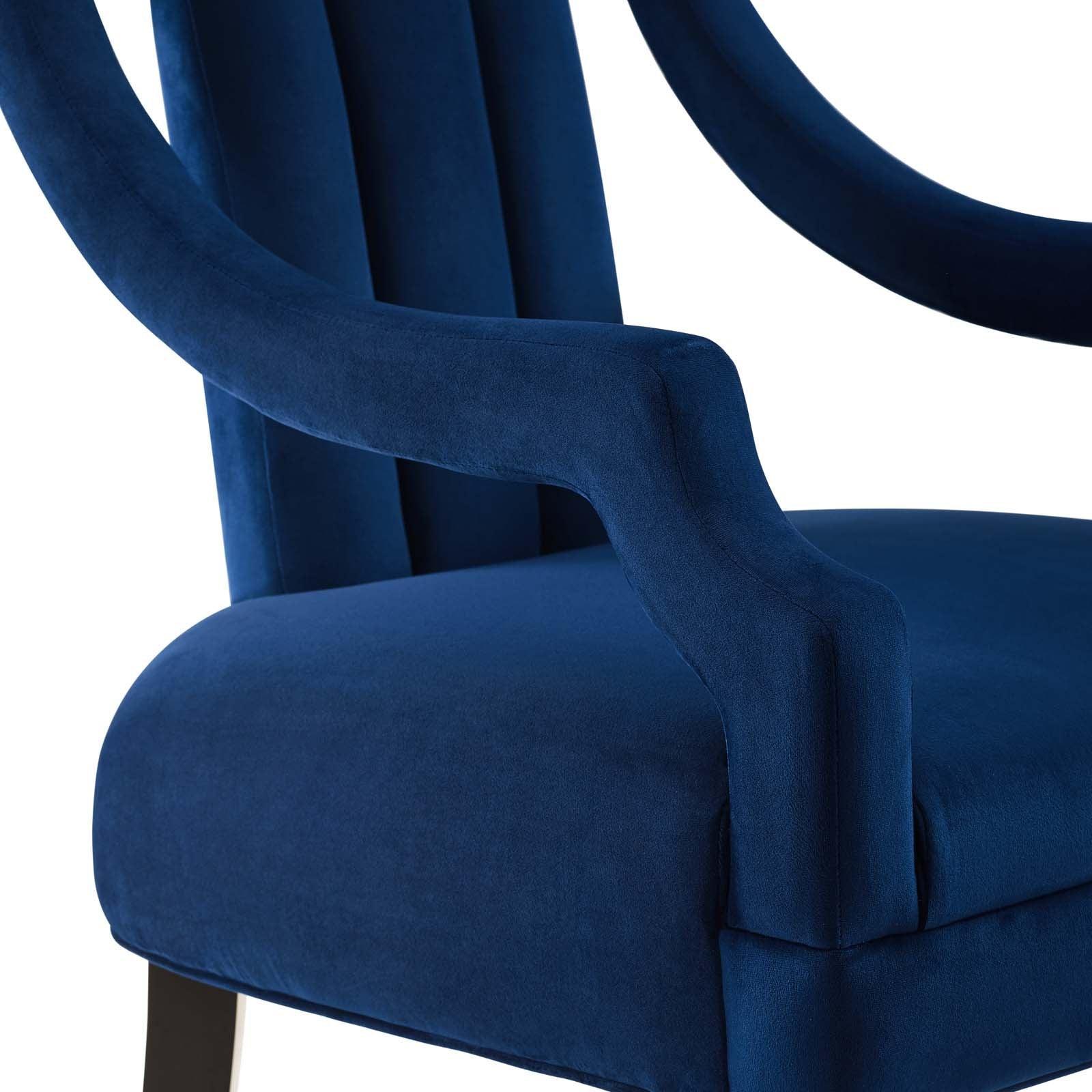 Modway Harken Accent Chair Performance Velvet Set of 2 FredCo