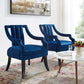 Modway Harken Accent Chair Performance Velvet Set of 2 FredCo