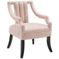 Modway Harken Performance Velvet Accent Chair FredCo