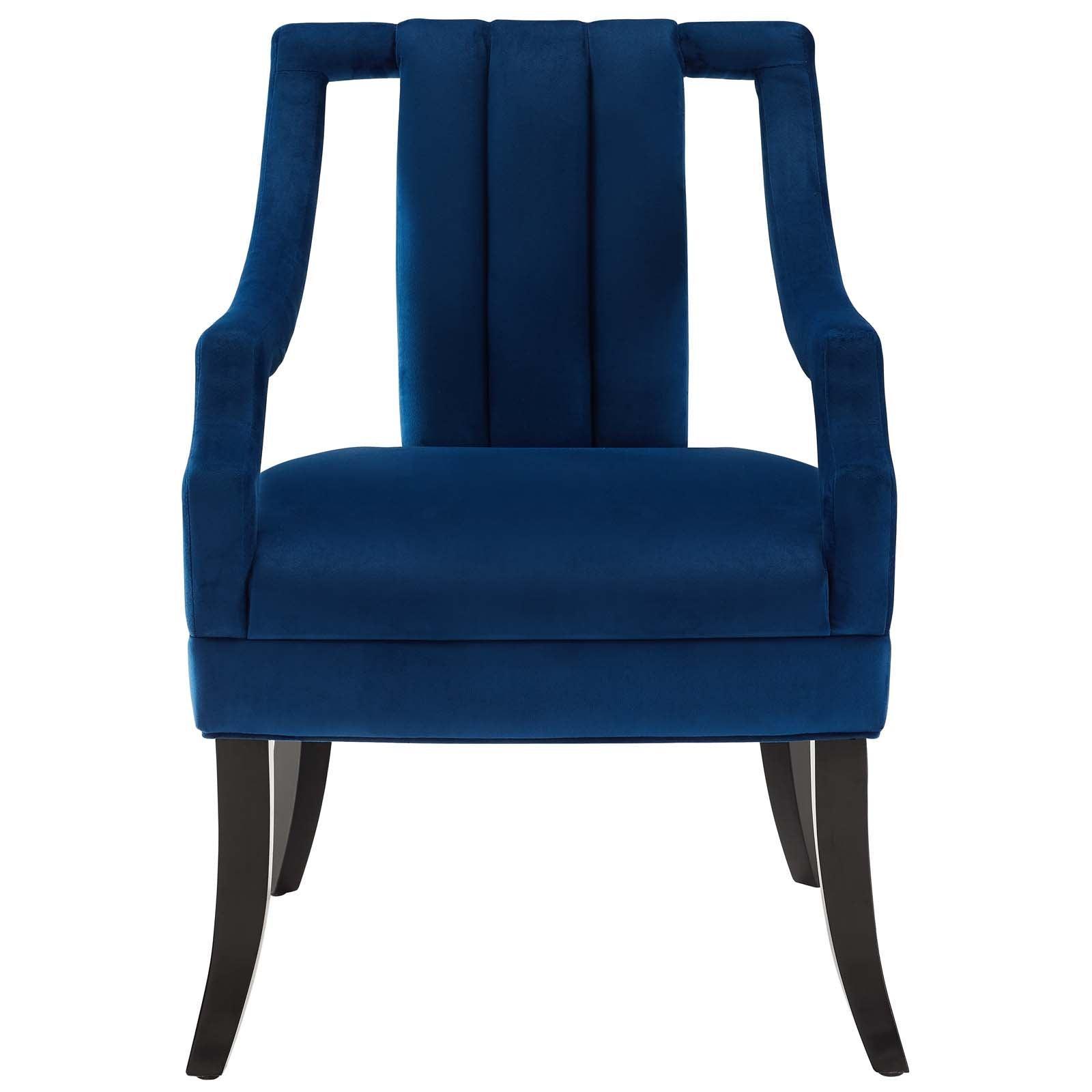Modway Harken Performance Velvet Accent Chair FredCo