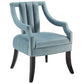 Modway Harken Performance Velvet Accent Chair FredCo