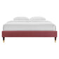 Modway Harlow Full Performance Velvet Platform Bed Frame FredCo