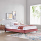 Modway Harlow Twin Performance Velvet Platform Bed Frame FredCo
