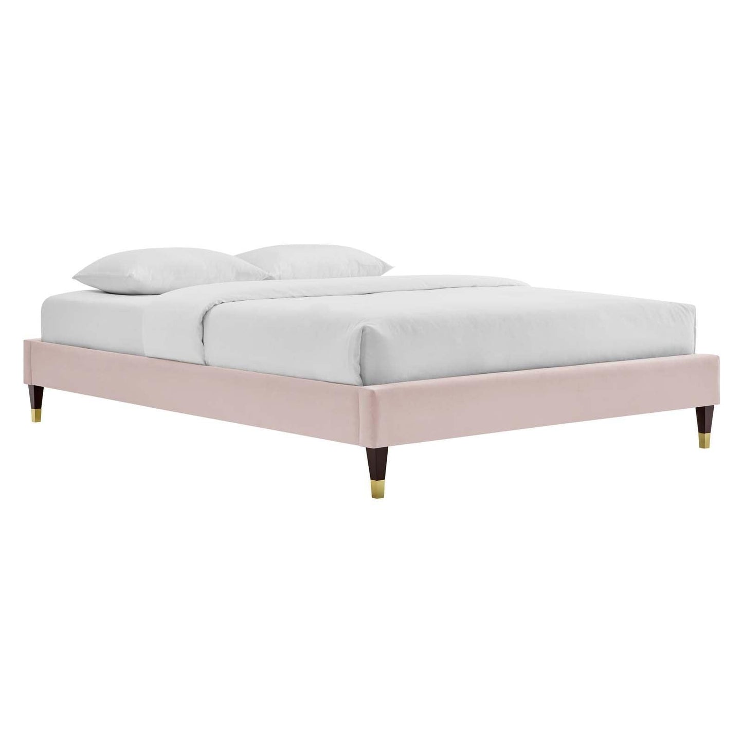 Modway Harlow Twin Performance Velvet Platform Bed Frame FredCo