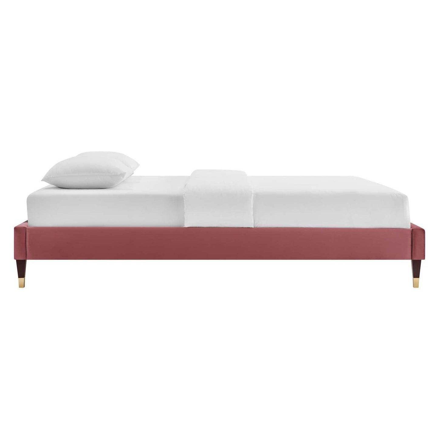 Modway Harlow Twin Performance Velvet Platform Bed Frame FredCo