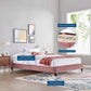 Modway Harlow Twin Performance Velvet Platform Bed Frame FredCo