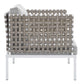 Modway Harmony 3-Piece Sunbrella® Basket Weave Outdoor Patio Aluminum Seating Set FredCo