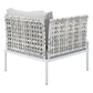 Modway Harmony 3-Piece Sunbrella® Basket Weave Outdoor Patio Aluminum Seating Set FredCo