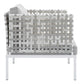 Modway Harmony 3-Piece Sunbrella® Basket Weave Outdoor Patio Aluminum Seating Set FredCo