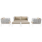 Modway Harmony 5 Piece Outdoor Patio Aluminum Sectional Sofa Set, EEI-2621 FredCo
