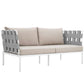 Modway Harmony 5 Piece Outdoor Patio Aluminum Sectional Sofa Set, EEI-2621 FredCo