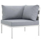 Modway Harmony 5 Piece Outdoor Patio Aluminum Sectional Sofa Set, EEI-2622 FredCo