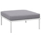 Modway Harmony 6 Piece Outdoor Patio Aluminum Sectional Sofa Set, EEI-2626 FredCo