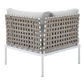 Modway Harmony 6-Piece Sunbrella® Basket Weave Outdoor Patio Aluminum Seating Set FredCo