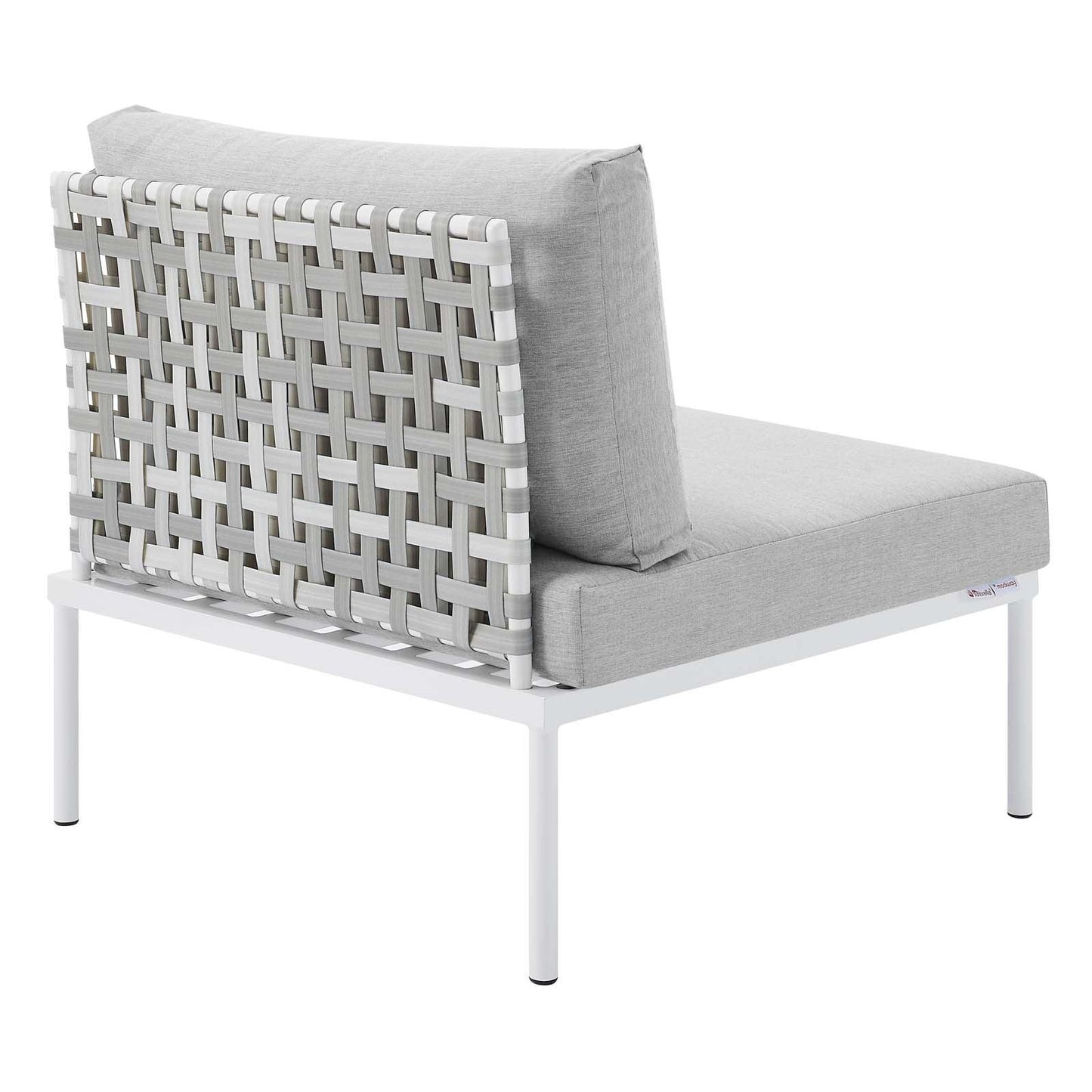 Modway Harmony 6-Piece Sunbrella® Basket Weave Outdoor Patio Aluminum Seating Set FredCo