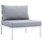 Modway Harmony 7 Piece Outdoor Patio Aluminum Sectional Sofa Set, EEI-2620 FredCo