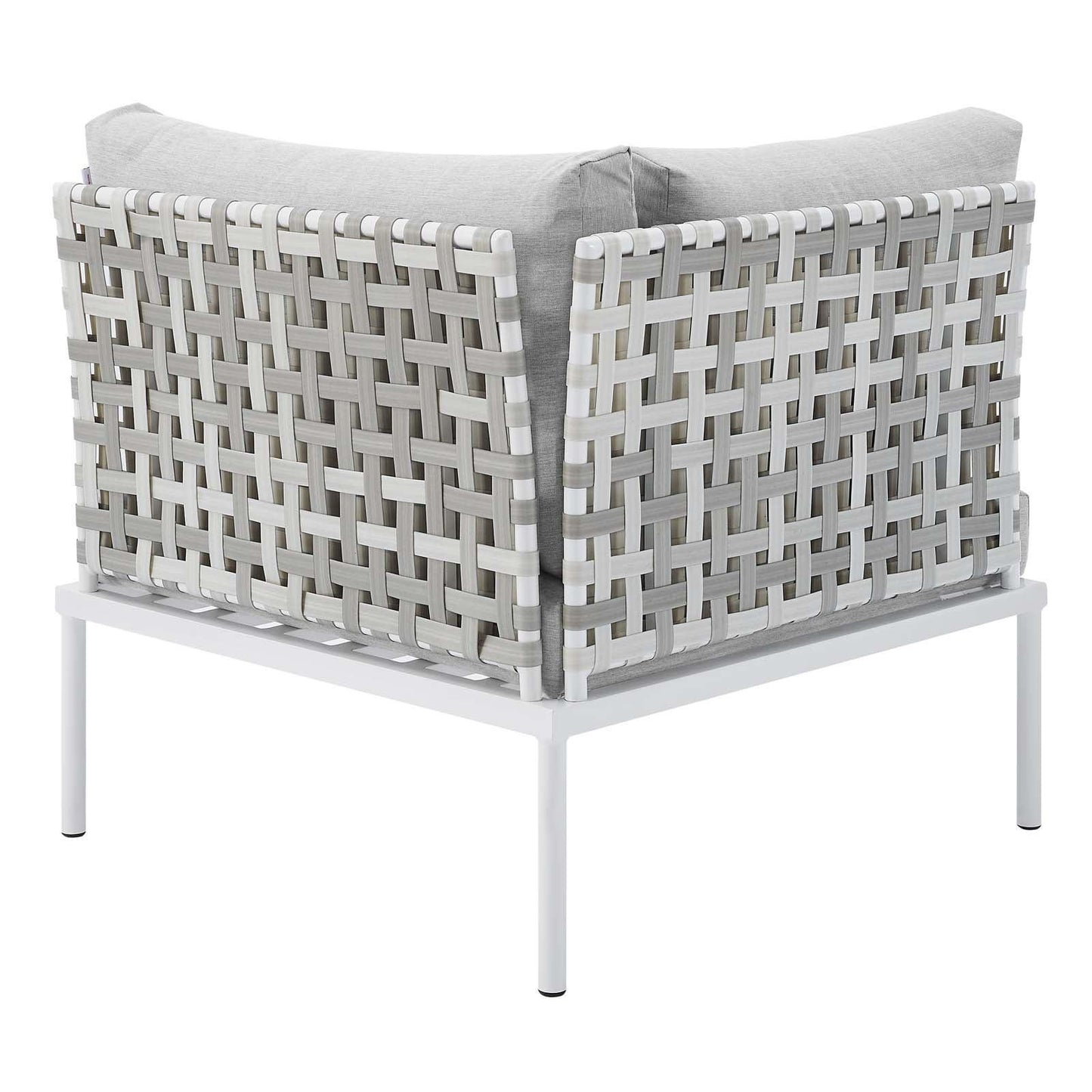 Modway Harmony 7-Piece Sunbrella® Basket Weave Outdoor Patio Aluminum Sectional Sofa Set FredCo