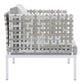 Modway Harmony 7-Piece Sunbrella® Basket Weave Outdoor Patio Aluminum Sectional Sofa Set FredCo