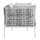 Modway Harmony 8-Piece Sunbrella® Basket Weave Outdoor Patio Aluminum Seating Set FredCo