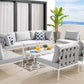 Modway Harmony 8-Piece Sunbrella® Outdoor Patio All Mesh Sectional Sofa Set FredCo