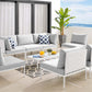 Modway Harmony 8-Piece Sunbrella® Outdoor Patio Aluminum Sectional Sofa Set FredCo
