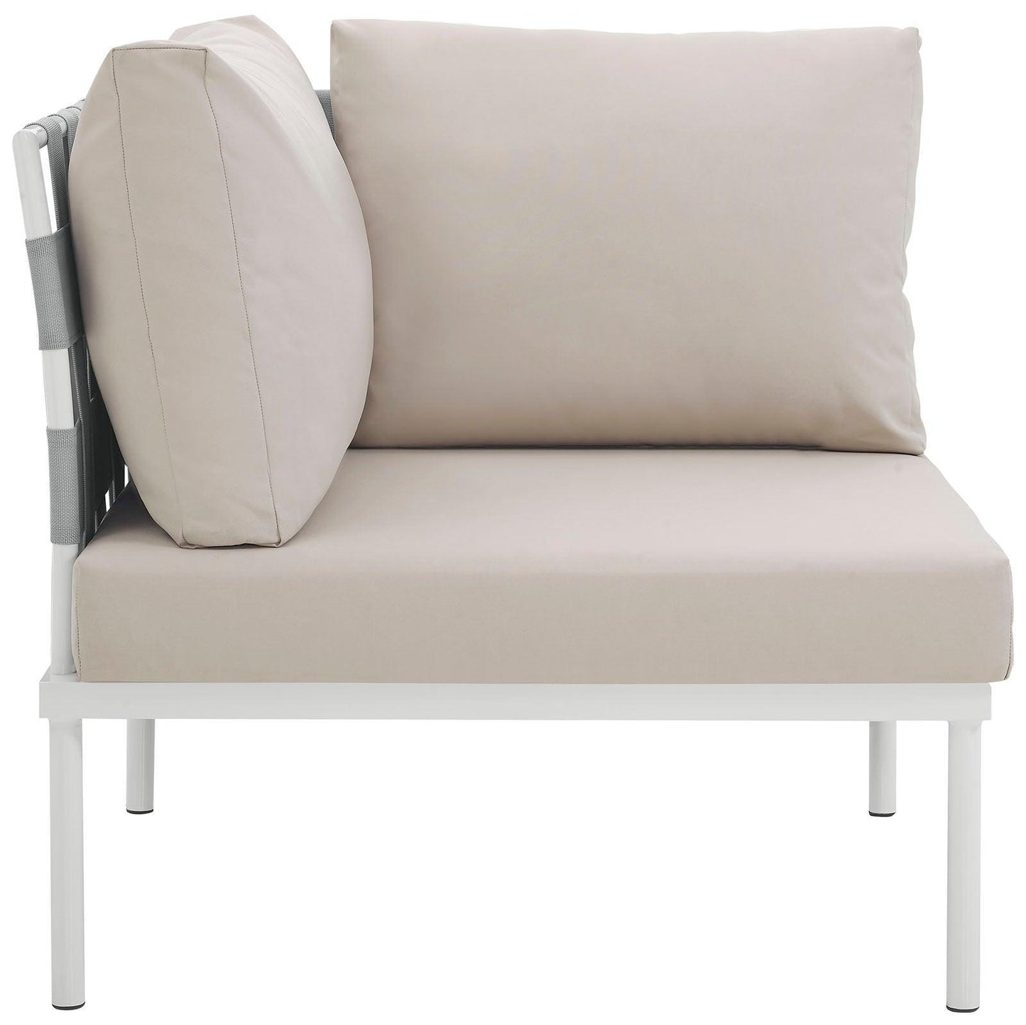 Modway Harmony Outdoor Patio Aluminum Corner Sofa FredCo