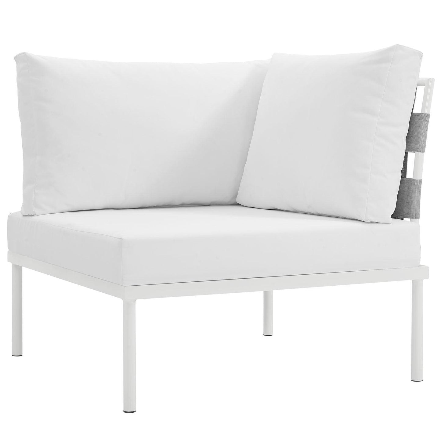 Modway Harmony Outdoor Patio Aluminum Corner Sofa FredCo