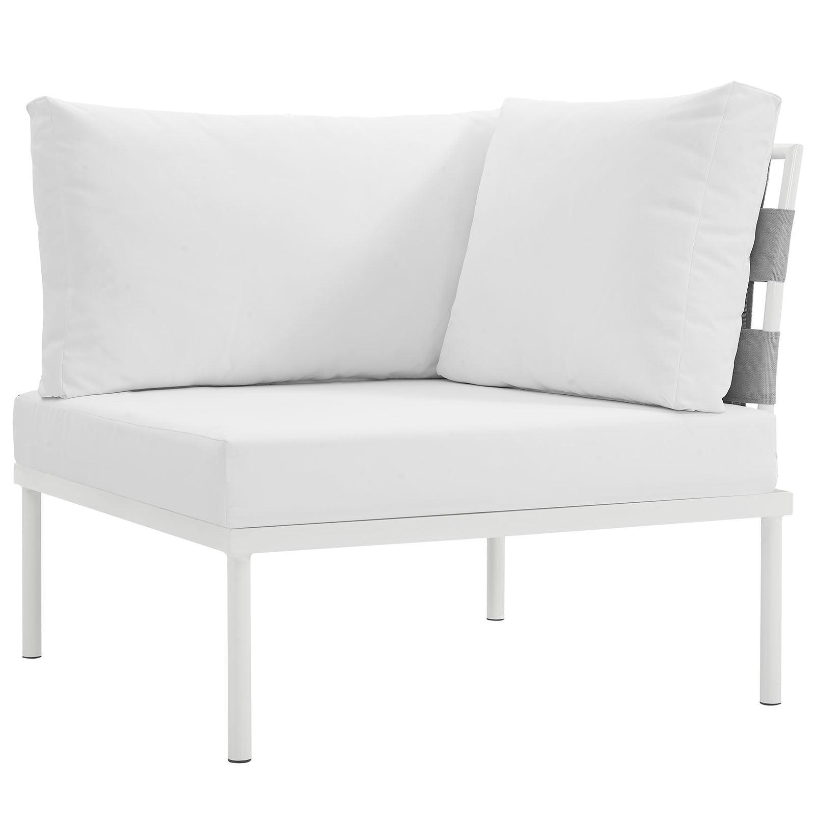 Modway Harmony Outdoor Patio Aluminum Corner Sofa FredCo