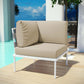 Modway Harmony Outdoor Patio Aluminum Corner Sofa FredCo