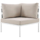 Modway Harmony Outdoor Patio Aluminum Corner Sofa FredCo