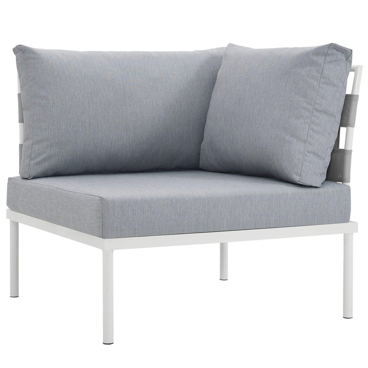 Modway Harmony Outdoor Patio Aluminum Corner Sofa FredCo
