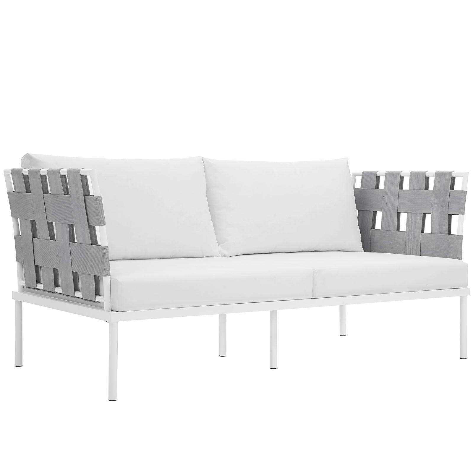 Modway Harmony Outdoor Patio Aluminum Loveseat FredCo