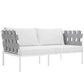 Modway Harmony Outdoor Patio Aluminum Loveseat FredCo