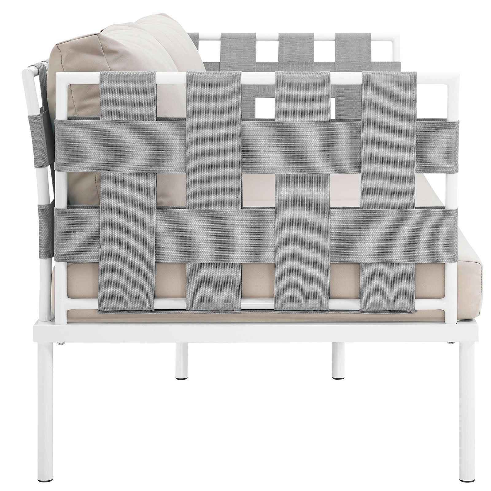 Modway Harmony Outdoor Patio Aluminum Loveseat FredCo