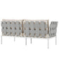 Modway Harmony Outdoor Patio Aluminum Loveseat FredCo