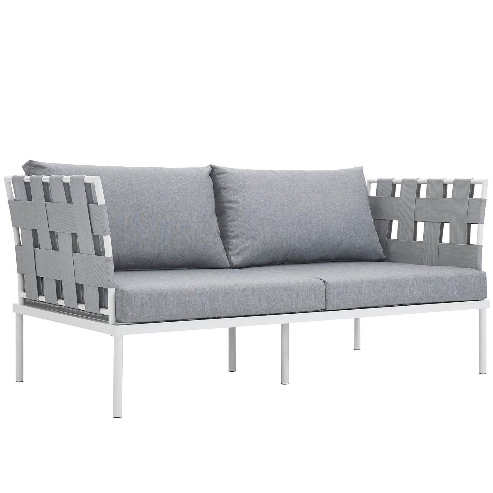 Modway Harmony Outdoor Patio Aluminum Loveseat FredCo
