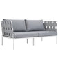 Modway Harmony Outdoor Patio Aluminum Loveseat FredCo