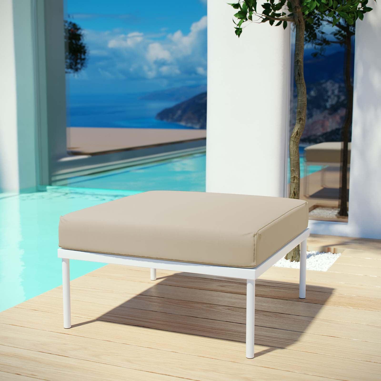 Modway Harmony Outdoor Patio Aluminum Ottoman FredCo