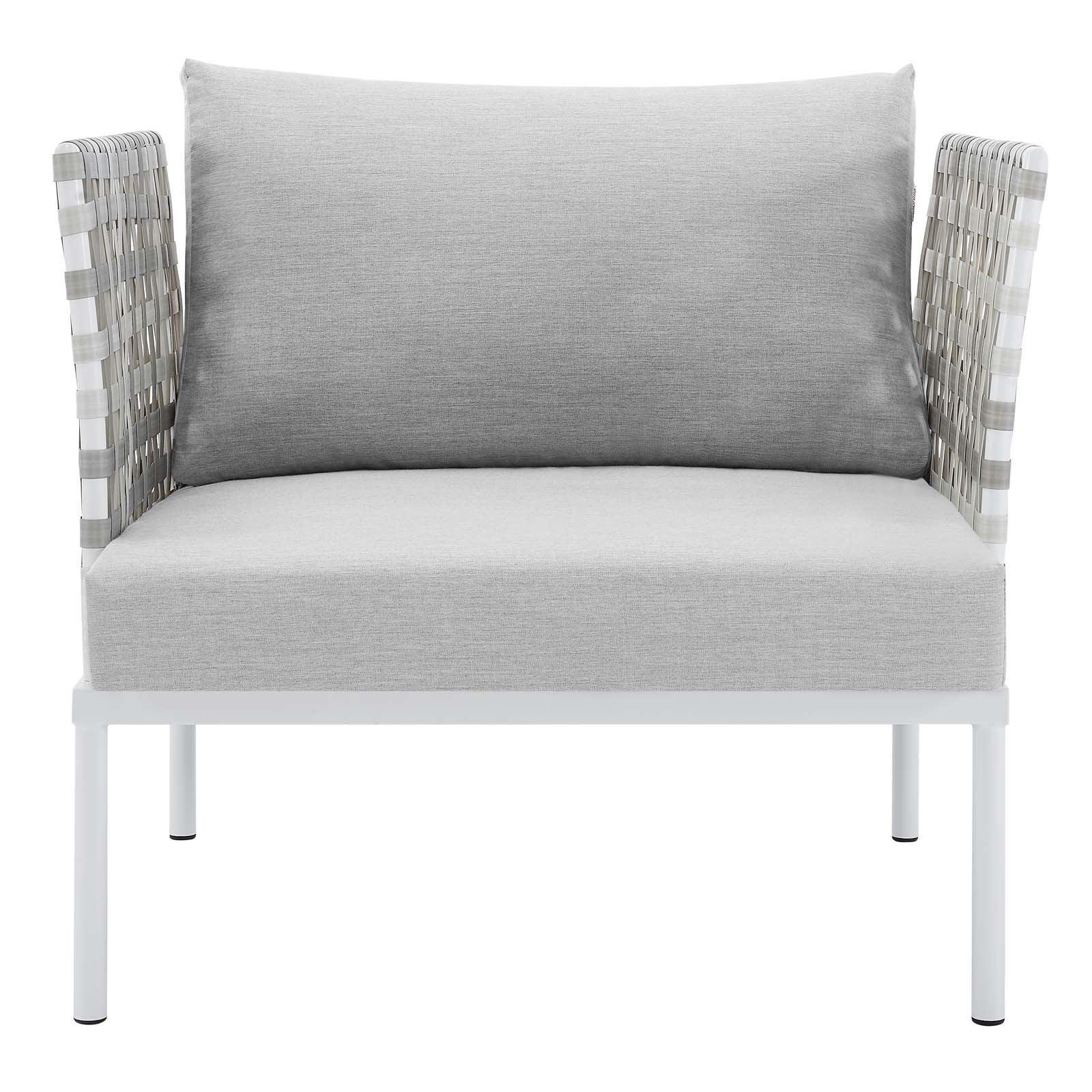 Modway Harmony Sunbrella® Basket Weave Outdoor Patio Aluminum Armchair FredCo