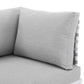 Modway Harmony Sunbrella® Basket Weave Outdoor Patio Aluminum Loveseat FredCo