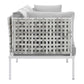 Modway Harmony Sunbrella® Basket Weave Outdoor Patio Aluminum Sofa FredCo