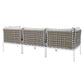 Modway Harmony Sunbrella® Basket Weave Outdoor Patio Aluminum Sofa FredCo